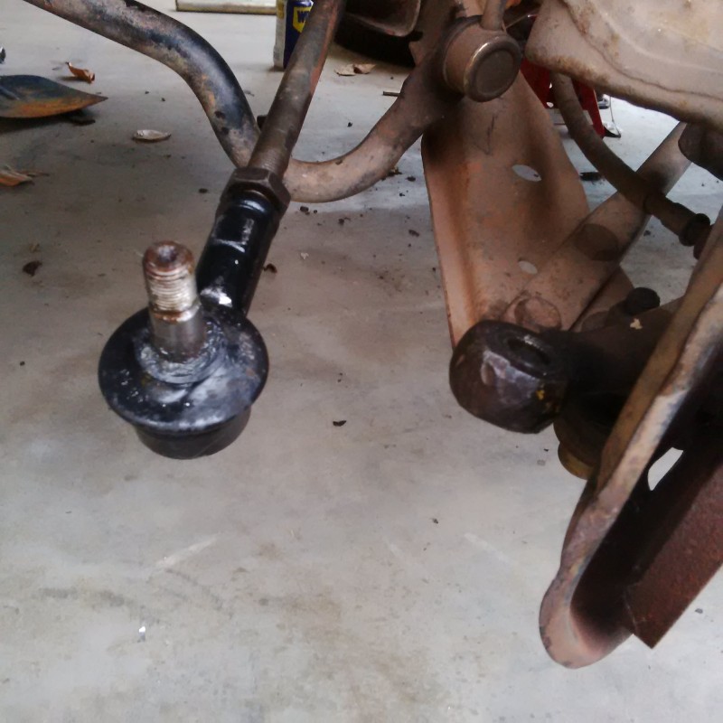 Left hand side poped out