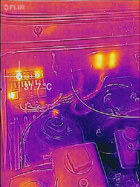 Thermal image of dim dip mode
